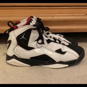 Jordan True Flight GS White,Black & Red
